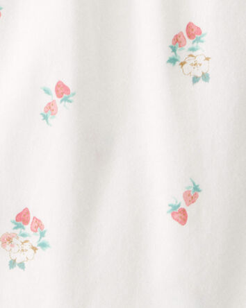 B&eacute;b&eacute; fille - Cache-couche &agrave; imprim&eacute; de fraises - Blanc, 