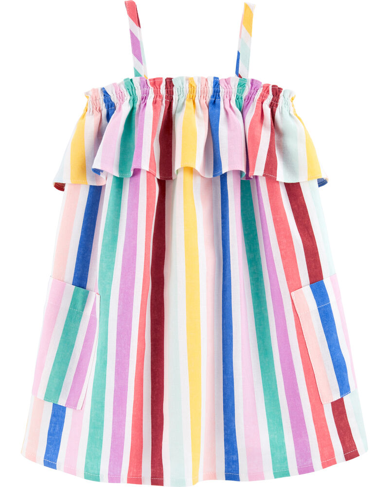 Rainbow Stripe Dress, image 1 of 2 slides