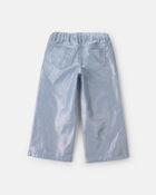 Toddler Girl Metallic Wide-Leg Pants - Silver, image 3 of 4 slides