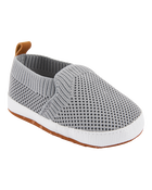Bébé Chaussures à enfiler en maille souple - Gris, image 1 sur 7 diapositives