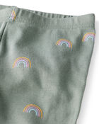 Tout-petit - Pyjama en coton biologique à motif d’arc-en-ciel magique, image 2 sur 5 diapositives