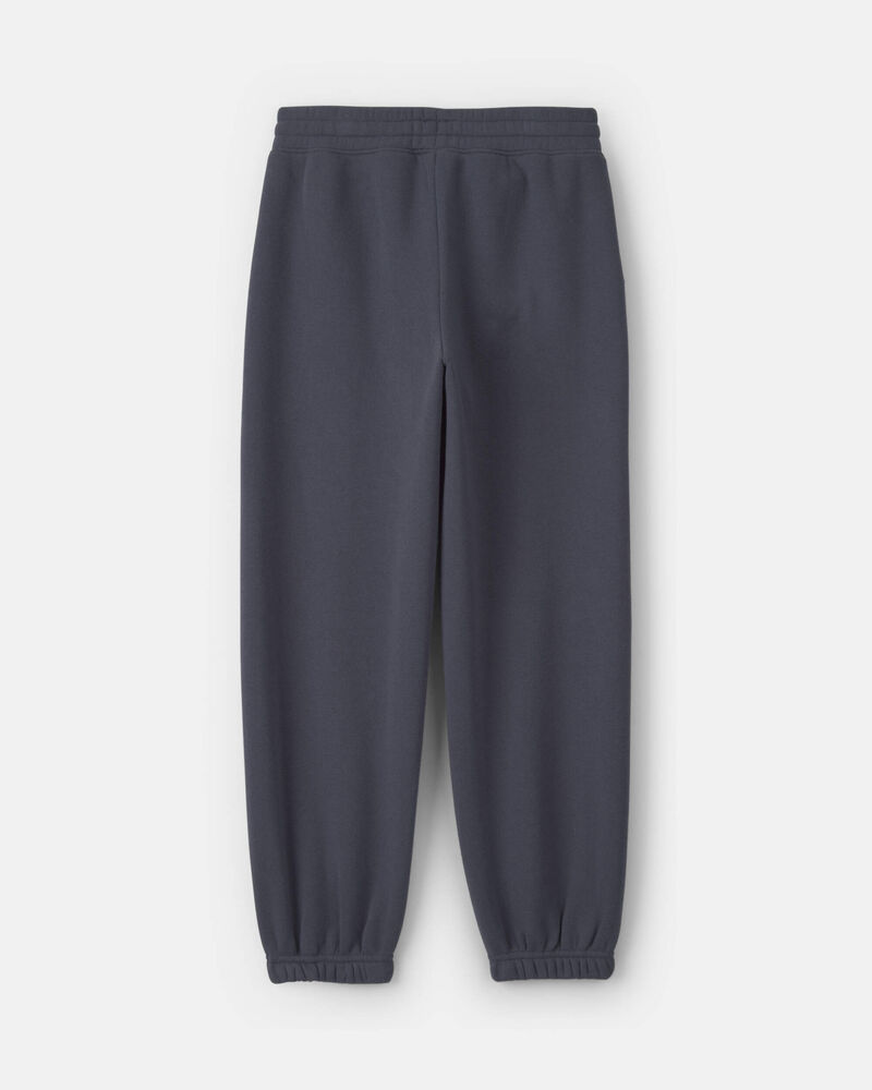 Girls Fleece Joggers - Navy Blue, image 2 of 4 slides