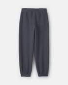 Girls Fleece Joggers - Navy Blue, image 2 of 4 slides