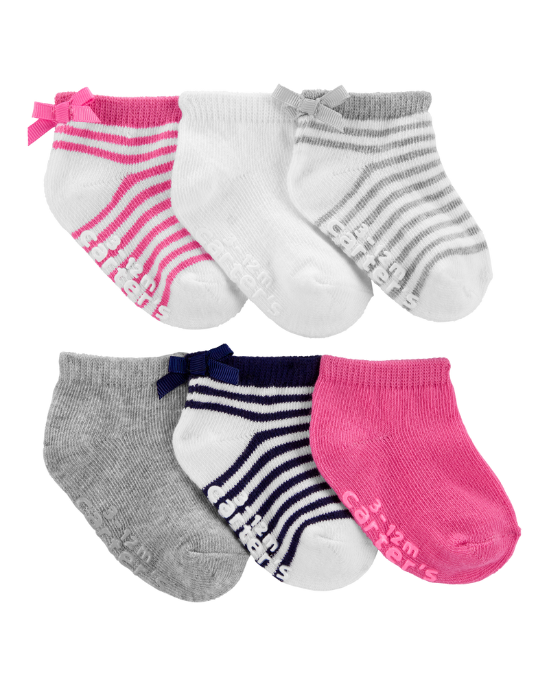 Toddler 6-Pack Ankle Socks, image 1 of 2 slides
