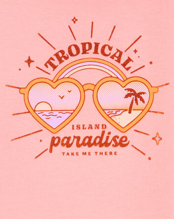 Tropical Paradise Graphic Tee, 