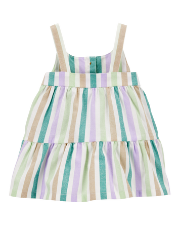 Baby Tiered Striped Dress, 