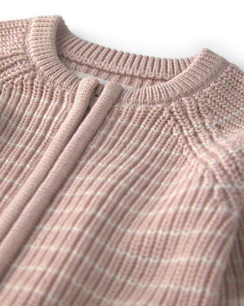 B&eacute;b&eacute; fille - Combinaison en tricot de coton biologique, 