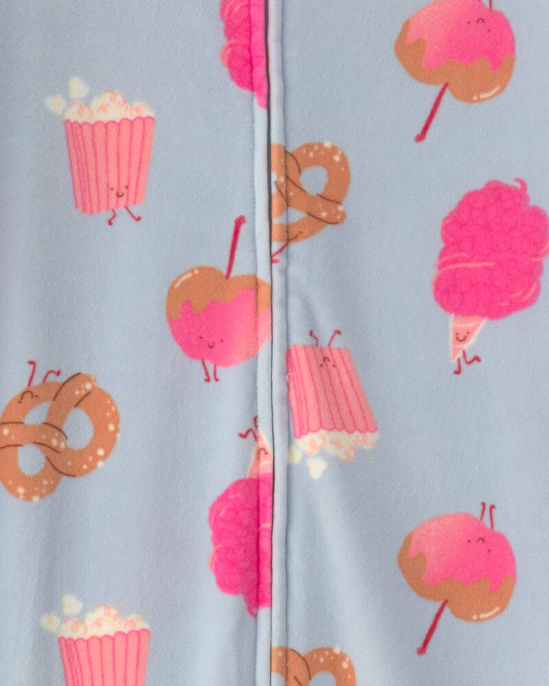 Filles - Pyjama ajust&eacute; 1 pi&egrave;ce en DreamPlush &agrave; motif aliment g&acirc;terie &ndash; Bleu, image 3 sur 3 diapositives