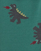 Tout-petit gar&ccedil;on - Pyjama 4 pi&egrave;ces en 100&nbsp;% coton &agrave; imprim&eacute; de dinosaures &ndash; Vert/Blanc, image 4 sur 4 diapositives