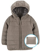 Kid Packable Puffer Jacket, image 1 of 6 slides