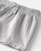 Toddler Boy 2-Piece Organic Cotton Seersucker Gauze Top & Short  Set, image 3 of 5 slides
