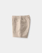 Baby Boy Twill Drawstring Shorts - Khaki, image 3 of 5 slides