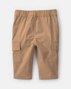 Baby Boy Wide-Leg Cargo Pants - Khaki, image 2 of 5 slides