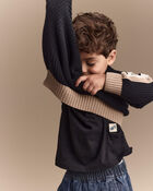 Toddler Campus Pullover Sweater - Black, image 5 of 9 slides