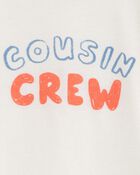 Toddler Girl Cousin Crew Short-Sleeve Graphic Tee -White, image 2 of 3 slides