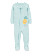 Baby 1-Piece Pineapple 100% Snug Fit Cotton Footie Pyjamas, image 1 of 3 slides