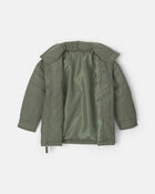 Dinosaur Puffer Jacket - Olive Green, image 2 of 4 slides