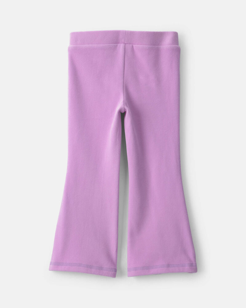 Toute-petite fille &ndash; Pantalon &agrave; enfiler en molleton &ndash; Mauve, image 2 sur 3 diapositives