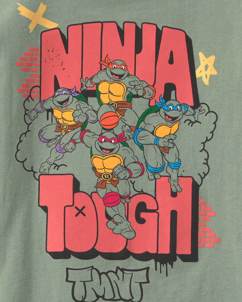 Tout-petit gar&ccedil;on - T-shirt &agrave; imprim&eacute; Tortues Ninja &ndash; Vert, image 4 sur 4 diapositives
