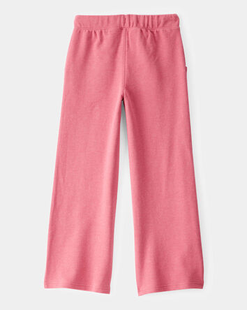 Kid French Terry Drawstring Pants - Pink, 