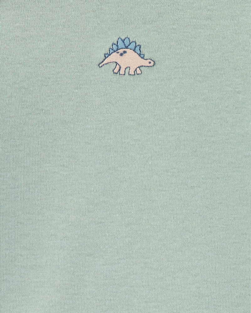 Baby Boy 4-Pack Long-Sleeve Dinosaur Bodysuits, image 5 of 6 slides