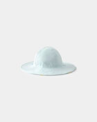 Baby Girl Reversible Lemon Swim Hat - Blue, image 3 of 4 slides