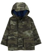 Camo Print Rain Jacket, image 1 of 3 slides