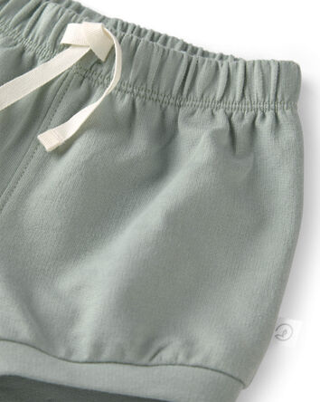 B&eacute;b&eacute; fille - Emballage 2 shorts en jersey bouclette, Sous la mer, 