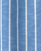 Toddler Striped French Terry Pants - Blue/White, image 4 of 5 slides