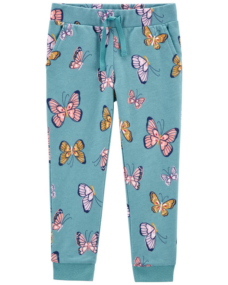 Green Toddler Girl Butterfly Joggers | carters.com