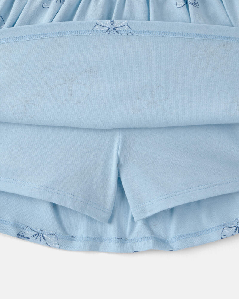 Filles - Jupe-short papillon - Bleu, image 2 sur 3 diapositives