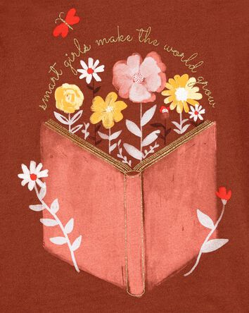 Floral Book Jersey Tee, 