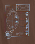 Boys Boys' Football Long-Sleeve Graphic Tee - Brown, image 2 of 3 slides