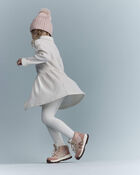 Toddler Girl Turtleneck Sweater Dress - Cream, image 4 of 6 slides