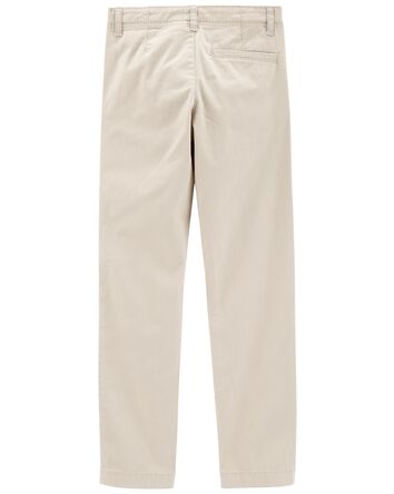 Boys Flat Front Chino Pants, 