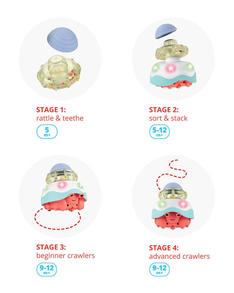 Baby Stack & Crawl 4-in-1 Crab Baby Crawl Toy
, image 5 of 7 slides
