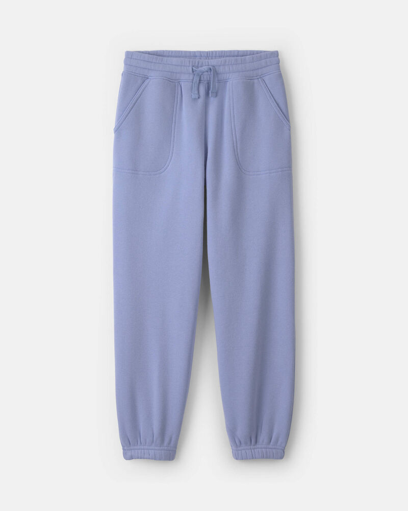 Girls Fleece Joggers - Blue, image 1 of 4 slides