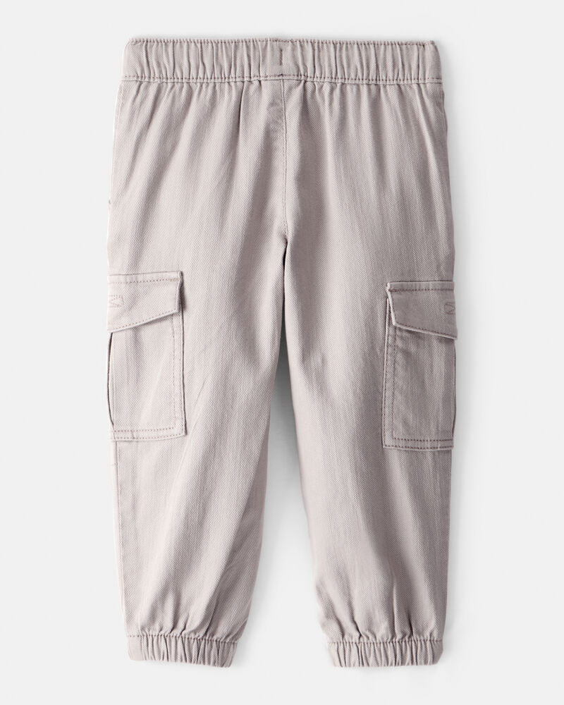 Toddler Boy Cotton Fashion Cargo Pants - Grey, image 2 of 5 slides