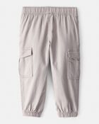 Toddler Boy Cotton Fashion Cargo Pants - Grey, image 2 of 5 slides