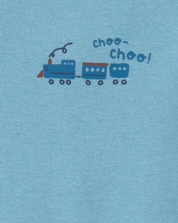 Baby Boy 4-Pack Trains Short-Sleeve Multipack Bodysuits, 