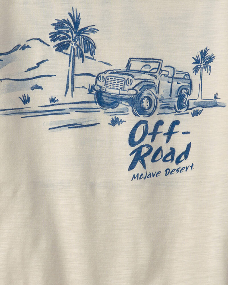 Boys 'Off-Road' Car Graphic Tee - Cream, image 3 of 5 slides