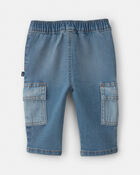 B&eacute;b&eacute; gar&ccedil;on - Jeans cargo &agrave; jambe droite - D&eacute;lav&eacute; moyen, image 2 sur 4 diapositives