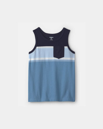 Boys colourblock Pocket Tank Top - Navy, 