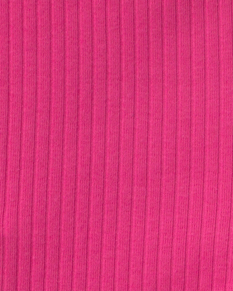 Toute-petite fille - Legging extensible en tissu c&ocirc;tel&eacute; &agrave; jambe &eacute;vas&eacute;e - Rose, image 3 sur 3 diapositives