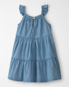Toddler Girl Organic Cotton Chambray Dress, image 2 of 5 slides