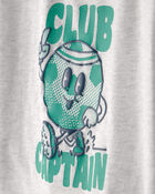 Baby Boy 'Club Captain' Graphic Tee - Grey, image 2 of 4 slides