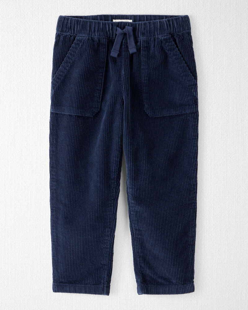 Toddler Organic Cotton Corduroy Drawstring Pants, image 1 of 5 slides
