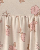 B&eacute;b&eacute; fille - Ensemble 2 pi&egrave;ces robe &agrave; motif floral &ndash; Rose/Ivoire, image 4 sur 4 diapositives