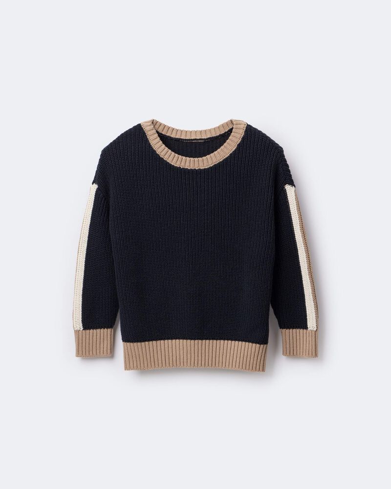 Toddler Campus Pullover Sweater - Black, image 8 of 9 slides