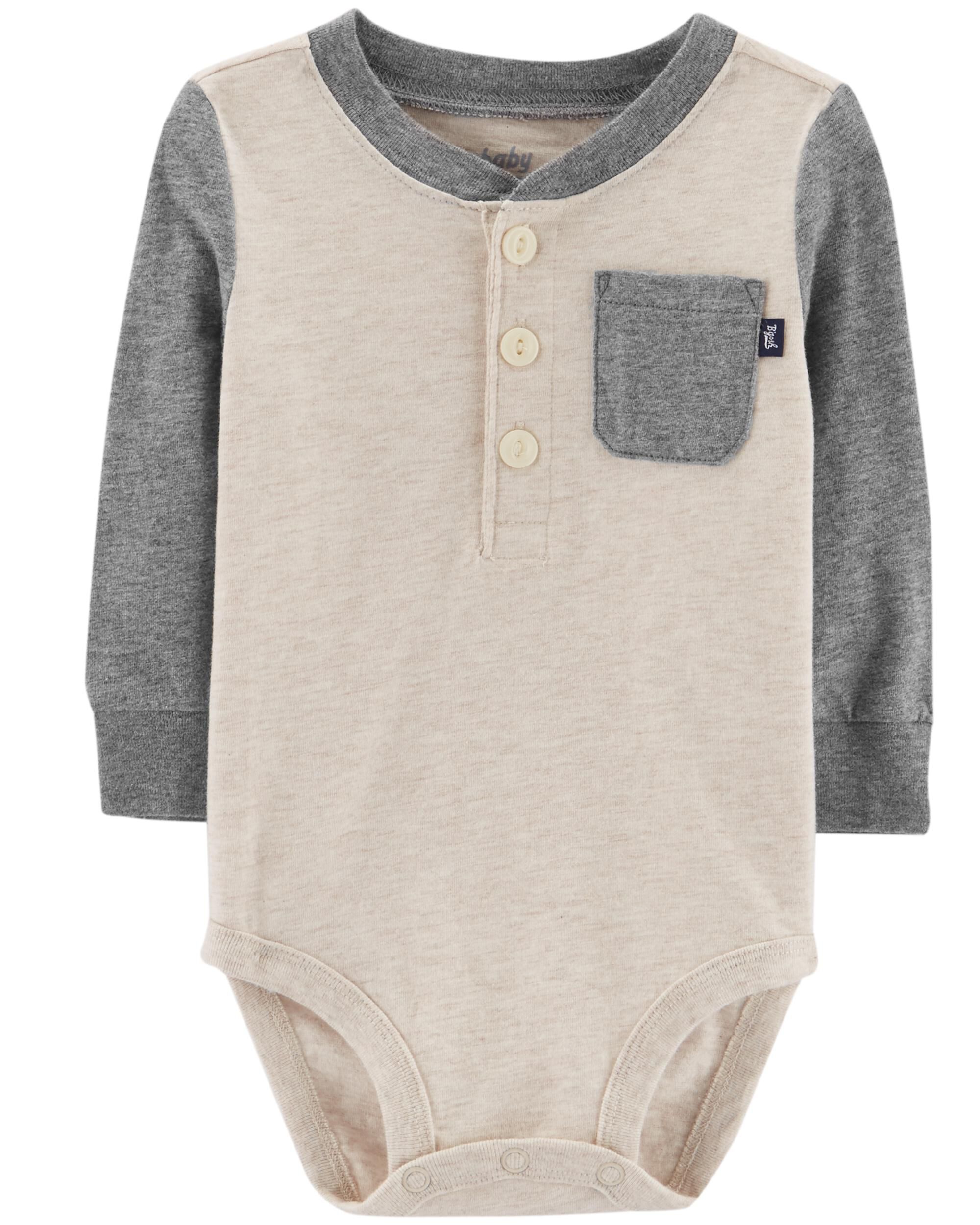 carter's henley bodysuit